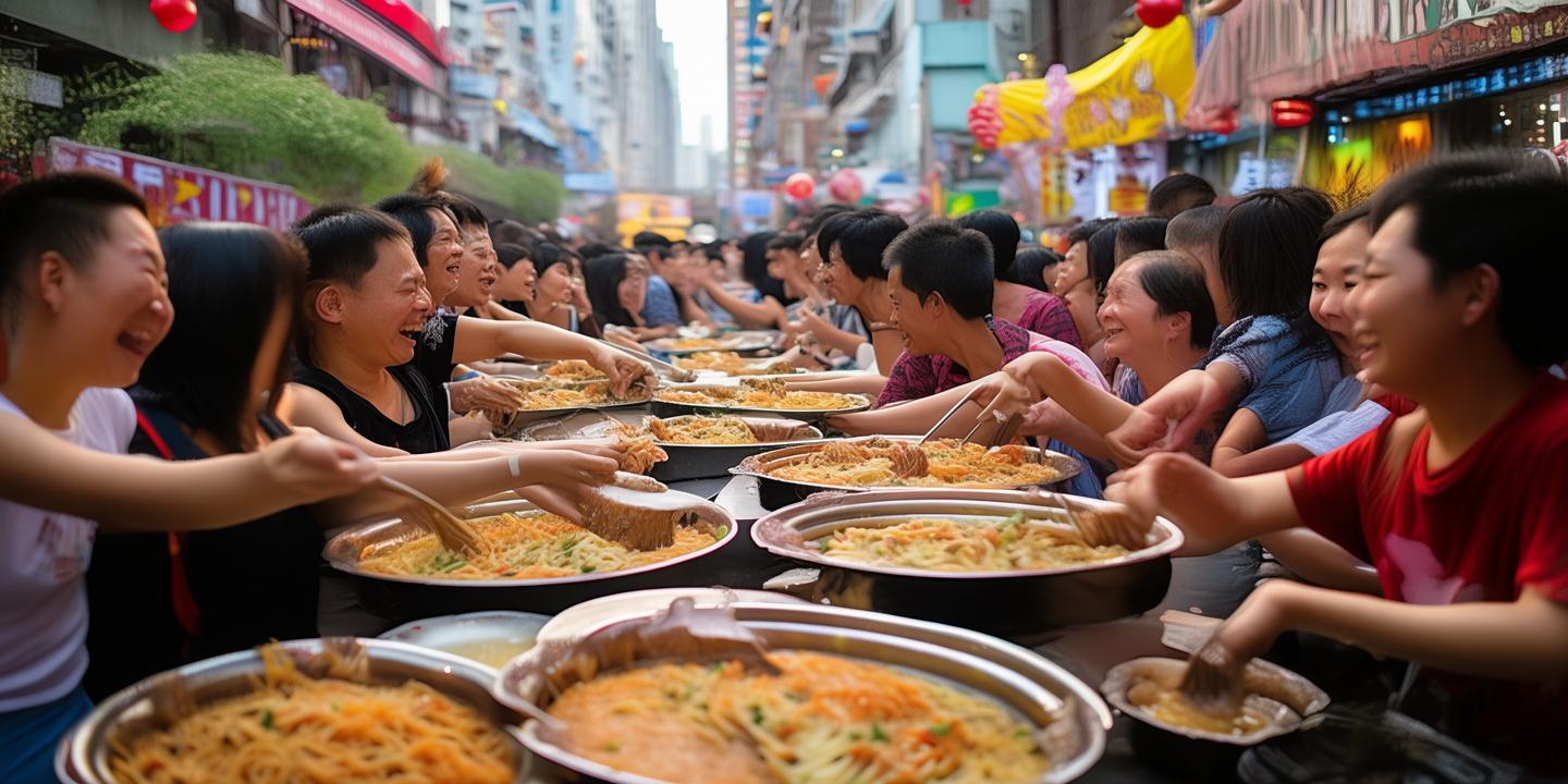 邵阳首届国际米粉节盛大开幕，万人同嗦米粉破吉尼斯世界纪录