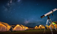 城步南山牧场星空帐篷营地盛大开放，专业天文望远镜带你探索宇宙奥秘