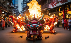 邵东市“火麒麟”舞动粤港澳，百年绝技成侨乡文化纽带