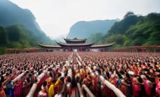 绥宁侗族大歌实景演出《侗听三声》震撼首秀，风雨桥畔千人共赏侗族风情