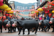 北塔区“腊月杀年猪”习俗复兴，生态黑猪认购助力农户增收新篇章