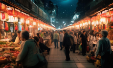 武冈市中医药夜市盛大开市，市民夜间享受针灸推拿惠民服务