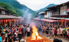 隆回瑶乡腊味美食节盛大开幕，高山烟熏腊肉现场直播带货引爆热潮